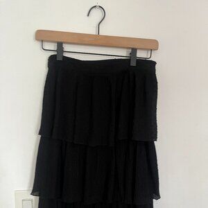 Ruffled Black Zara Skirt